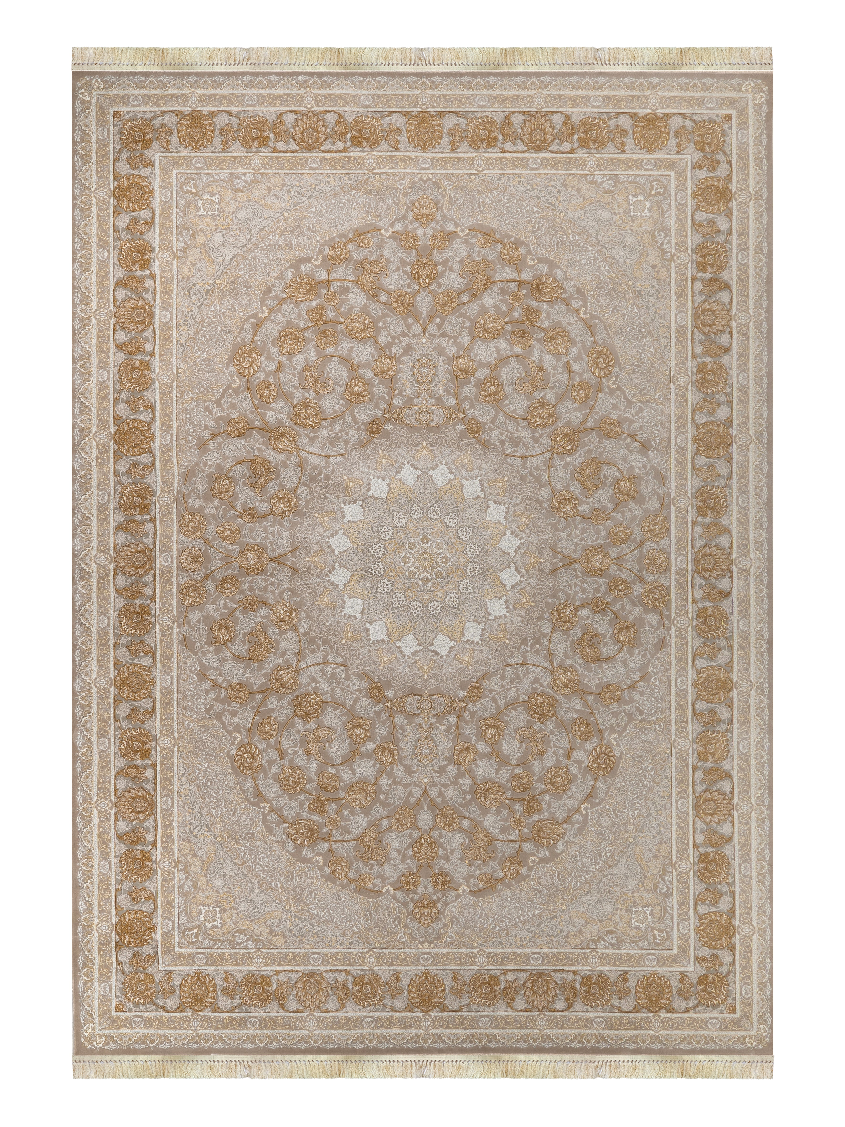 Zennova Carpet Modern Wool Rug - G142 Color CREAM - Classic Machine Made