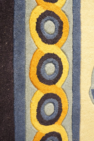 Zennova Carpet : ABUSHAN Color Navy : Classic Hand Tufted - Zennova Carpet