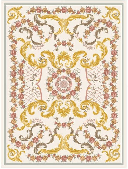 Classic Hand Tufted Carpet : AA-ZA-002 - Color : Yellow -
