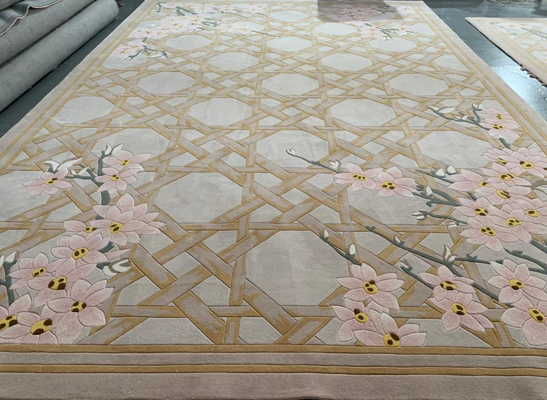 Classic Hand Tufted carpet "New Zealand WOOL" : AA-ZA-005 - Color : Beige -