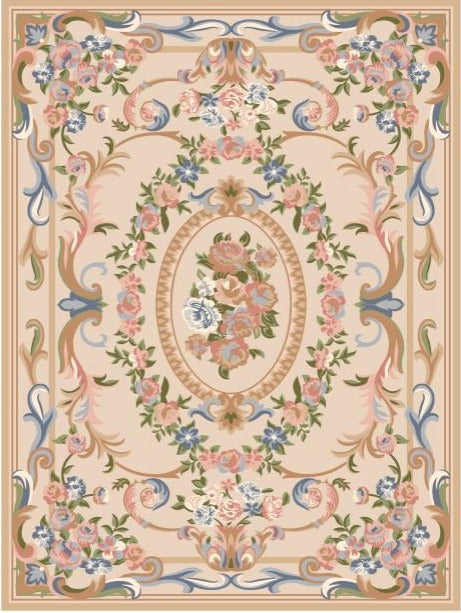 Classic Hand Tufted Carpet "New Zealand WOOL" : AA-ZA-006 - Color : Pink -