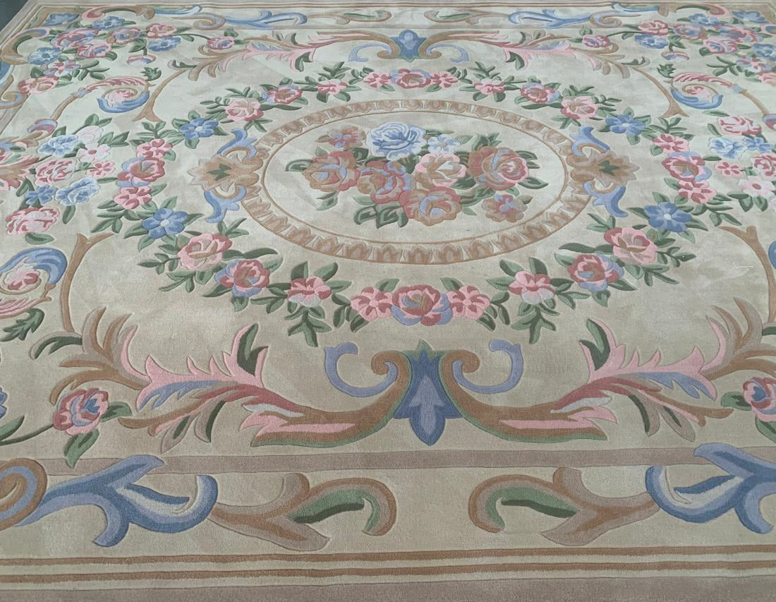 Classic Hand Tufted Carpet "New Zealand WOOL" : AA-ZA-006 - Color : Pink -