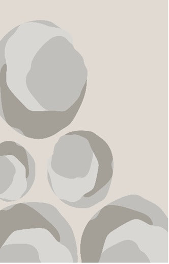 modern hand tufted carpet "new zealand wool" : ZEN 01 - Color : Cream & Beige -