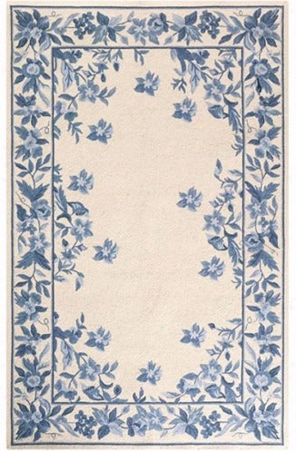 modern hand tufted carpet "new zealand wool" : ZEN 02 - Color : Beige & Blue -