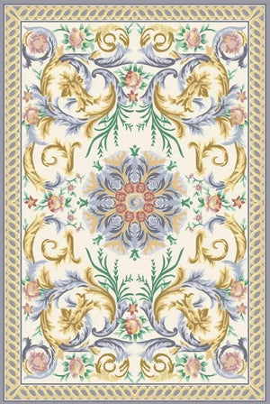 Zennova Carpet : ABUSHAN COLOR WHITE : Classic Hand Tufted - Zennova Carpet