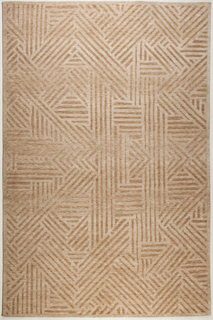 Zennova Carpet : ZOOM-16 COLOR BEJ : Modern Hand Tufted - Zennova Carpet