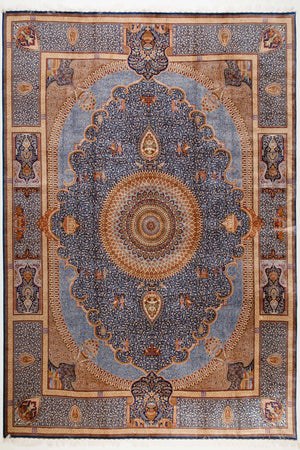 Zennova Carpet : AB23-17709 Silk Color UN 3x4 : Silk Hand Made - Zennova Carpet