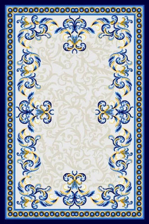 Zennova Carpet : ABUSHAN Color Navy : Classic Hand Tufted - Zennova Carpet