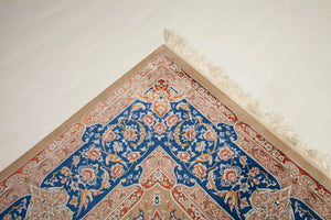 Zennova Carpet : ISF 22-07643 Color Beige : Silk Hand Made - Zennova Carpet