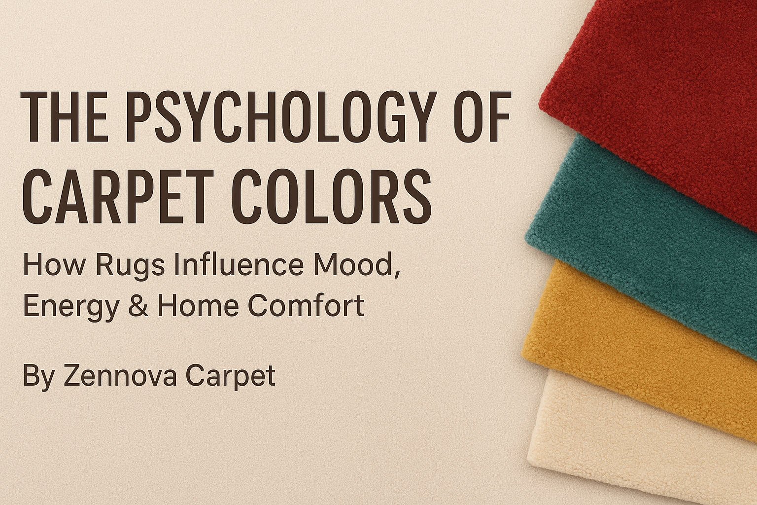 The Psychology of Carpet Colors — How Rugs Affect Mood, Energy & Comfort