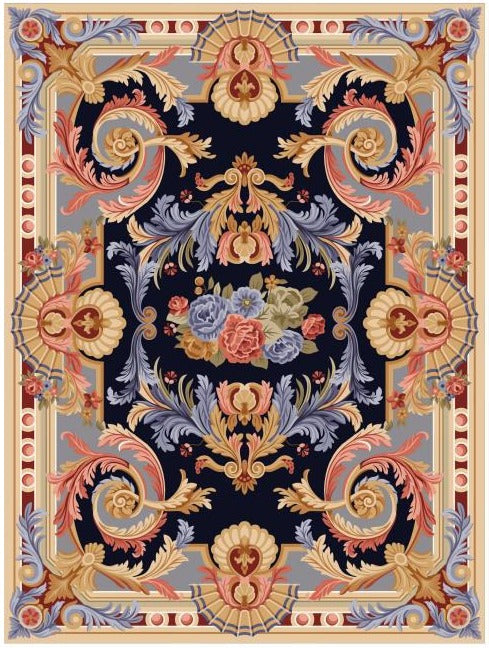 Classic Hand tufted rug : AA-ZA-001 - Color : BLUE