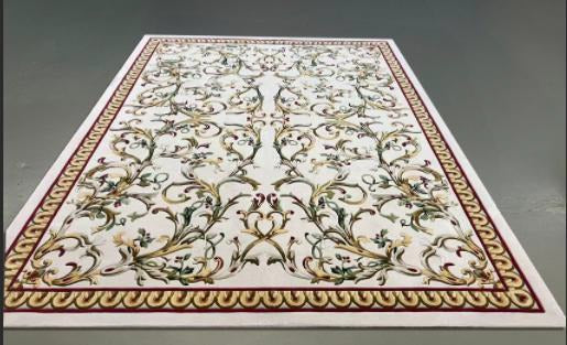 classic hand tufted carpet "new zealand wool" : AA-ZA-010 - Color : Gold & Green -