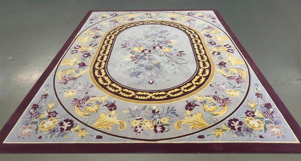 Classic hand tufted carpet "new zealand wool" : AA-ZA-012 - Color : White & Red