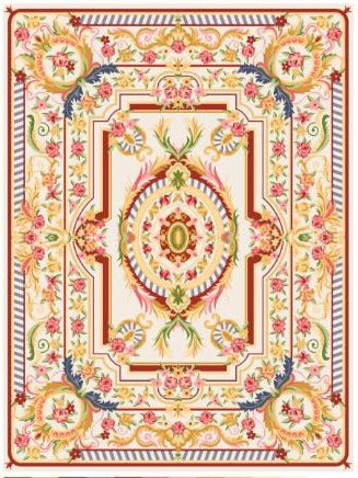 Classic hand tufted carpet "new zealand wool" : AA-ZA-014 - Color : Green & Blue -