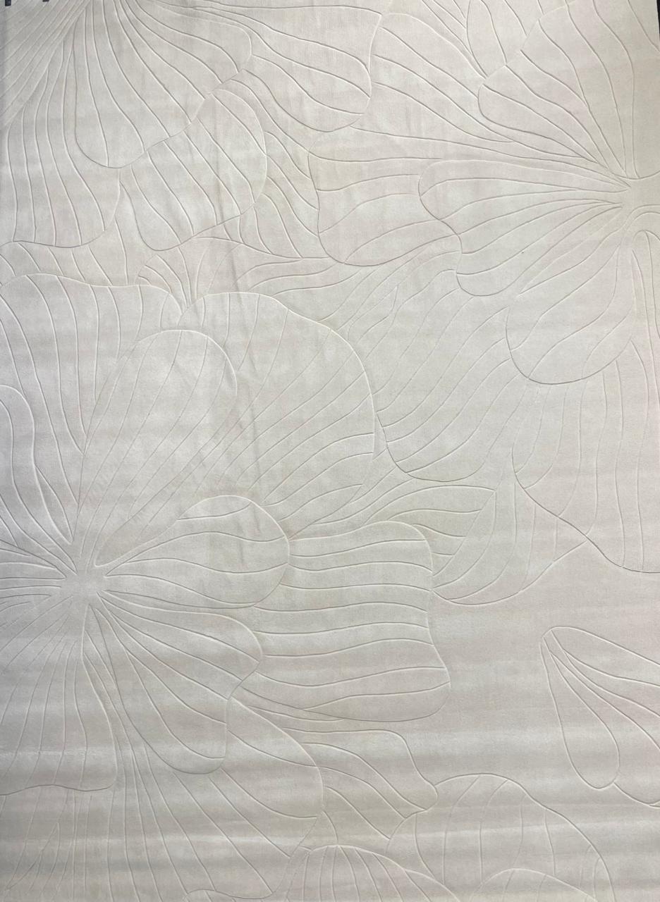 modern hand tufted carpet "new zealand wool" : ZEN 06 - Color : Beige -