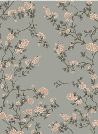 Modern hand tufted carpet "new zealand wool" : ZEN 18 - Color : Grey & Pink -