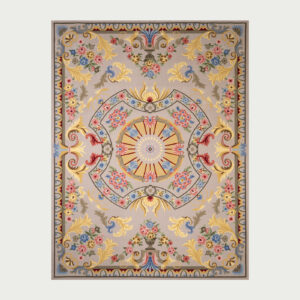 HT AA-ZA-013 Carpet – Light Brown & Red