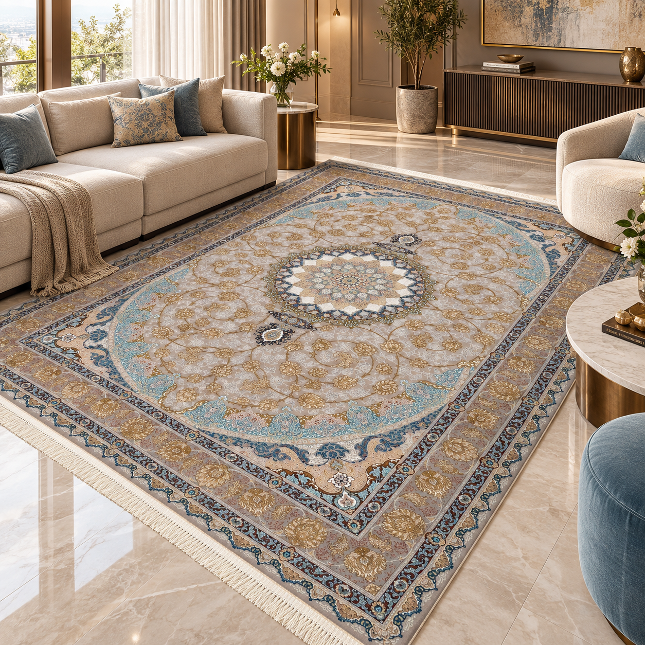 G129 Classic Carpet – Cream